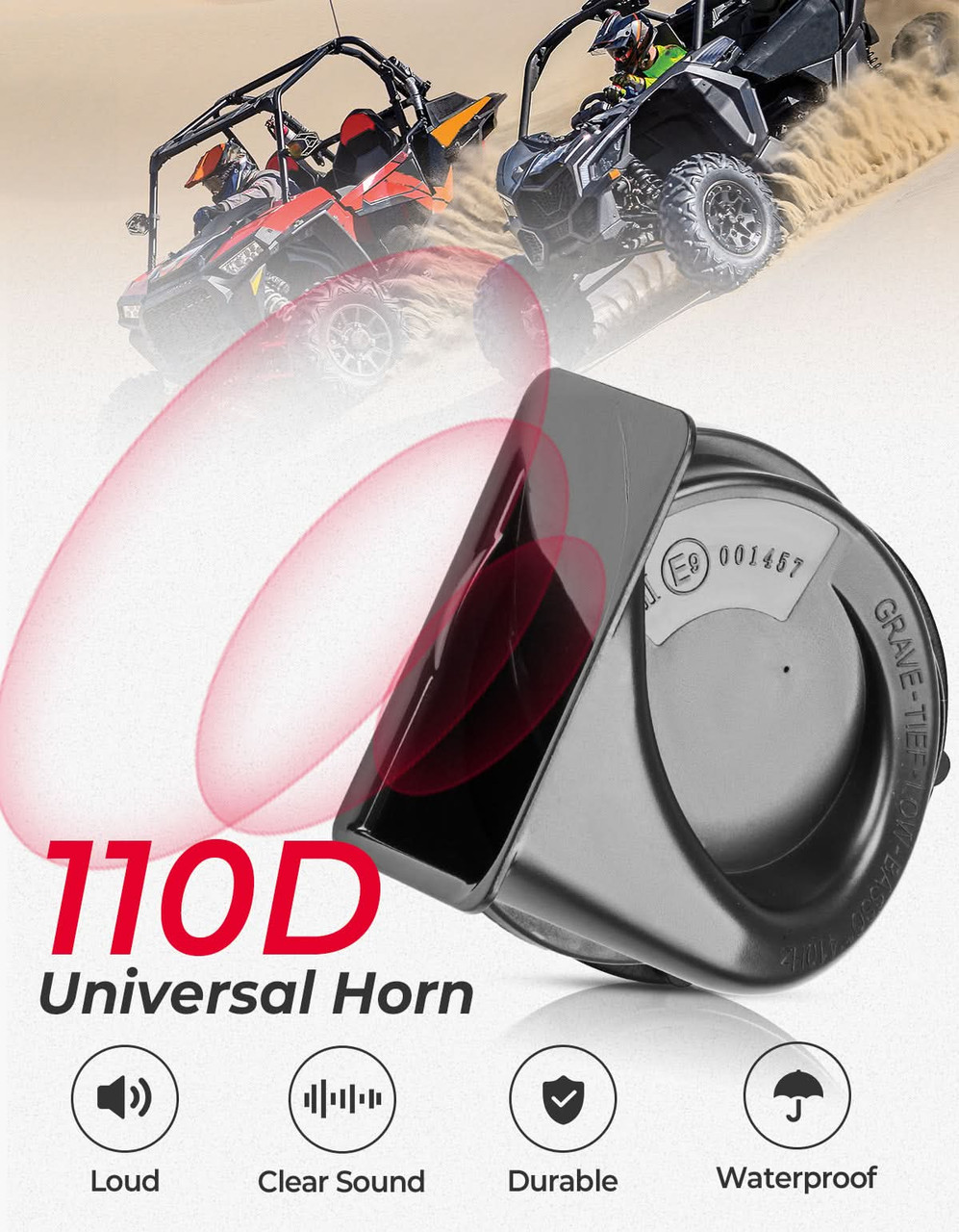 Kawasaki Mule/Teryx Universal Turn Signal Levers with 110D Horn