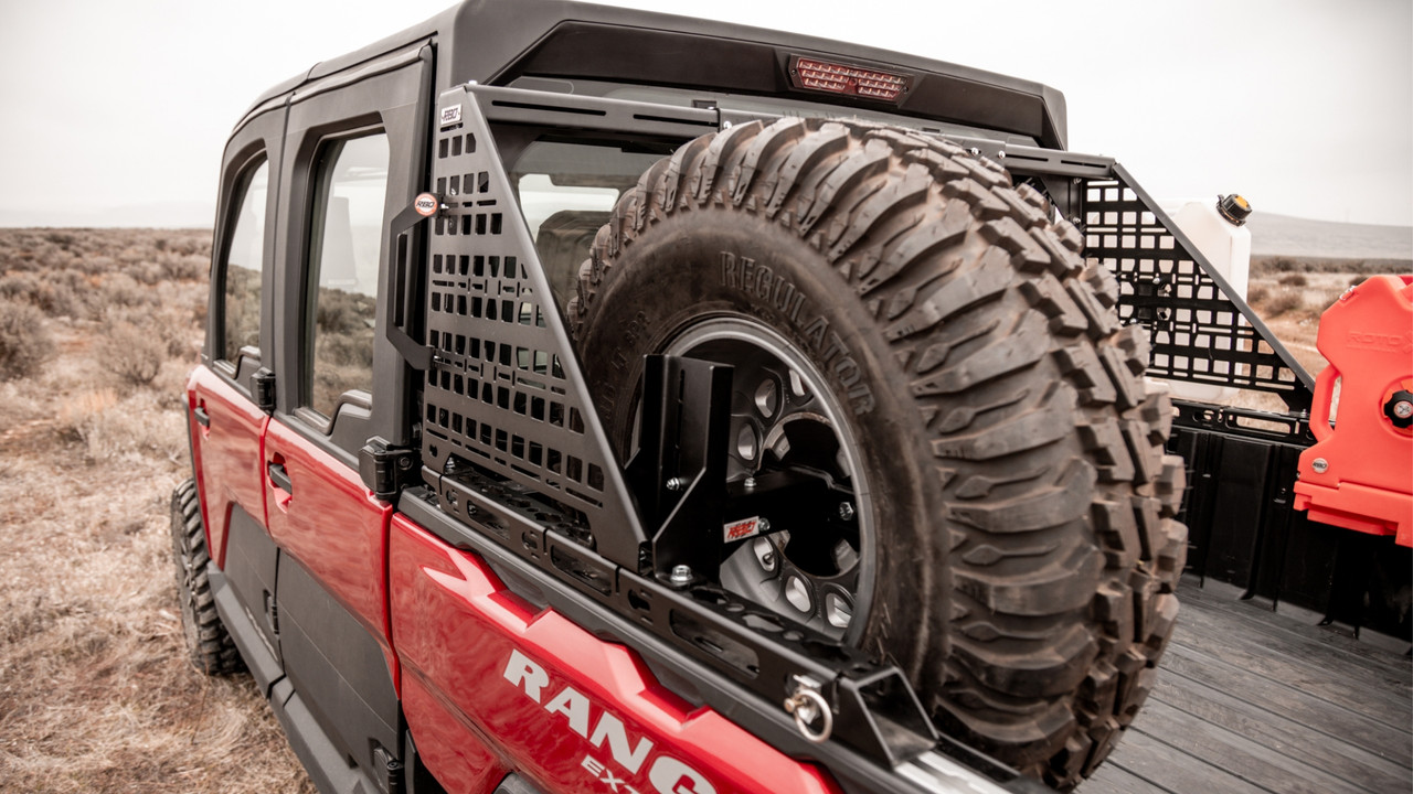Kawasaki Ridge Rail and Chase Rack Spare Tire Mount by RazorBack