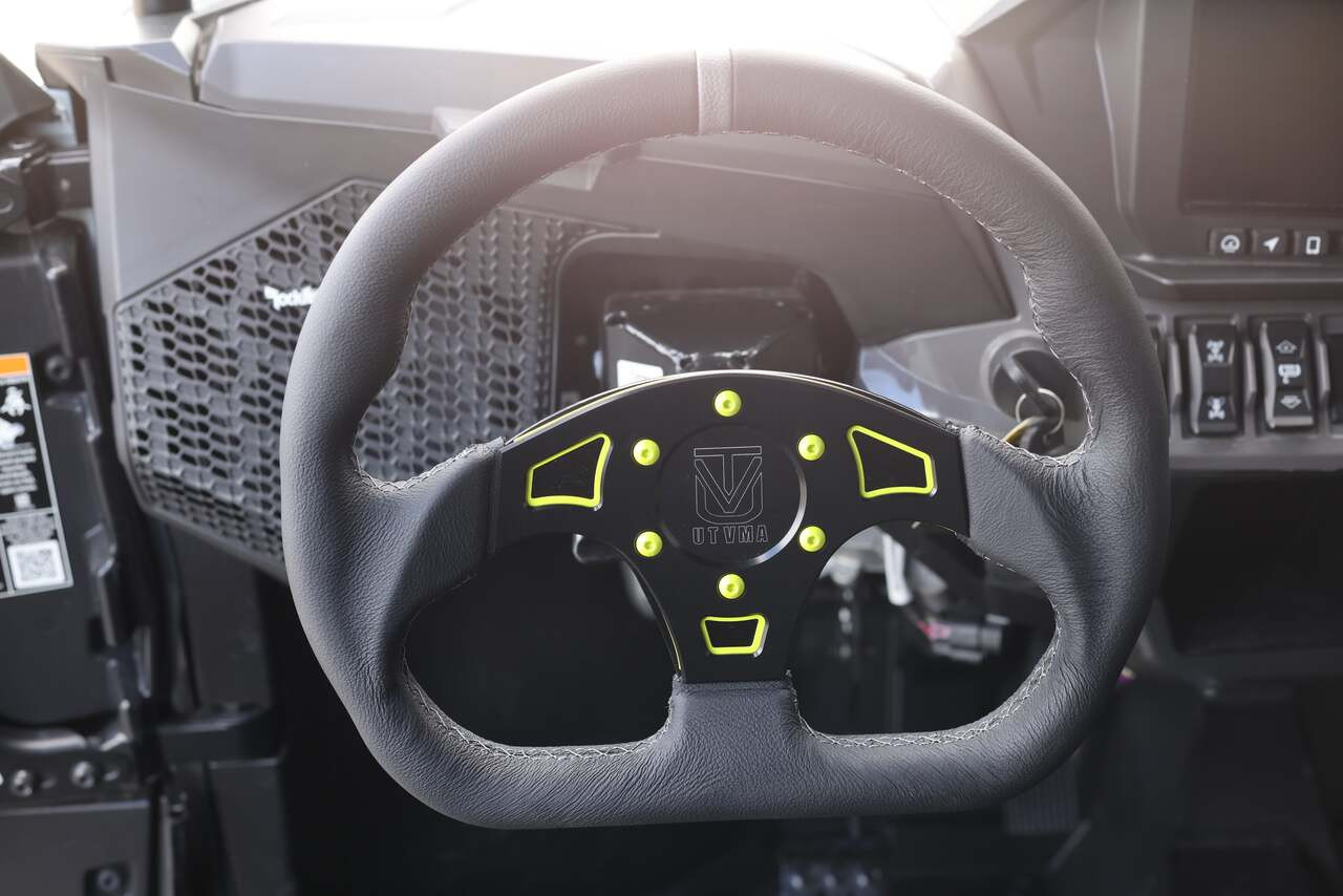 Kawasaki Teryx KRX 1000 DriftX Leather Steering Wheel w/ Hub by
