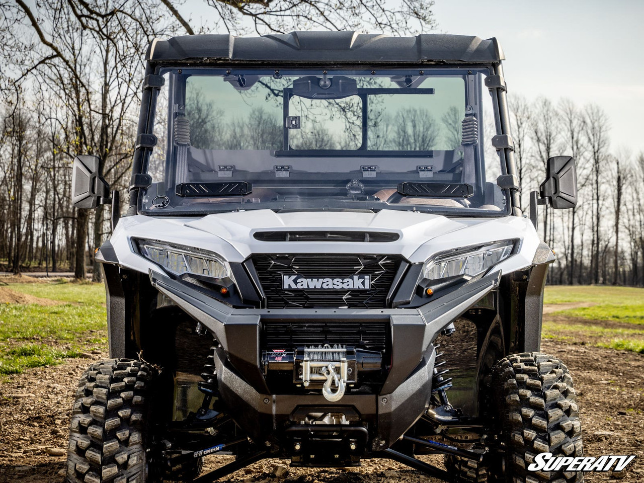 Kawasaki Ridge/Ridge-XR Side View Mirrors by SuperATV - SVM-K-RID