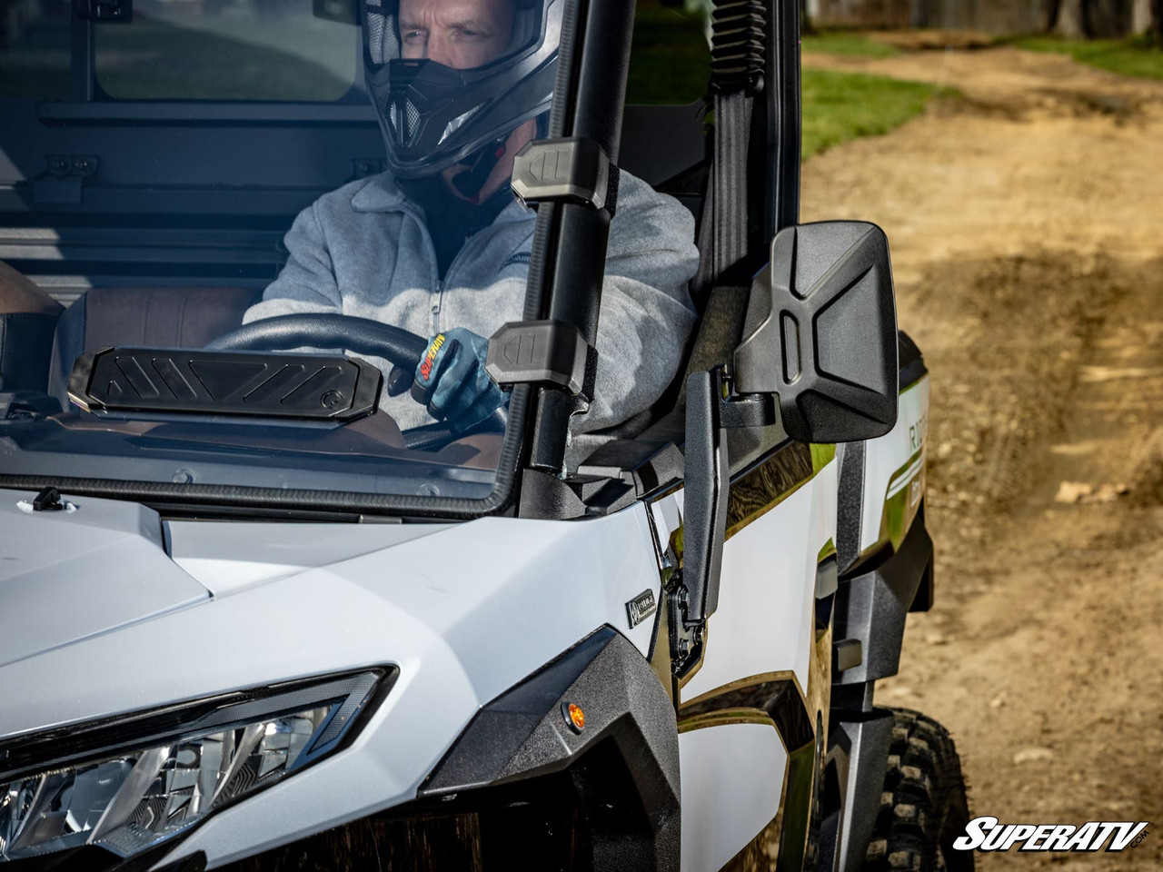 Kawasaki Ridge/Ridge-XR Side View Mirrors by SuperATV - SVM-K-RID