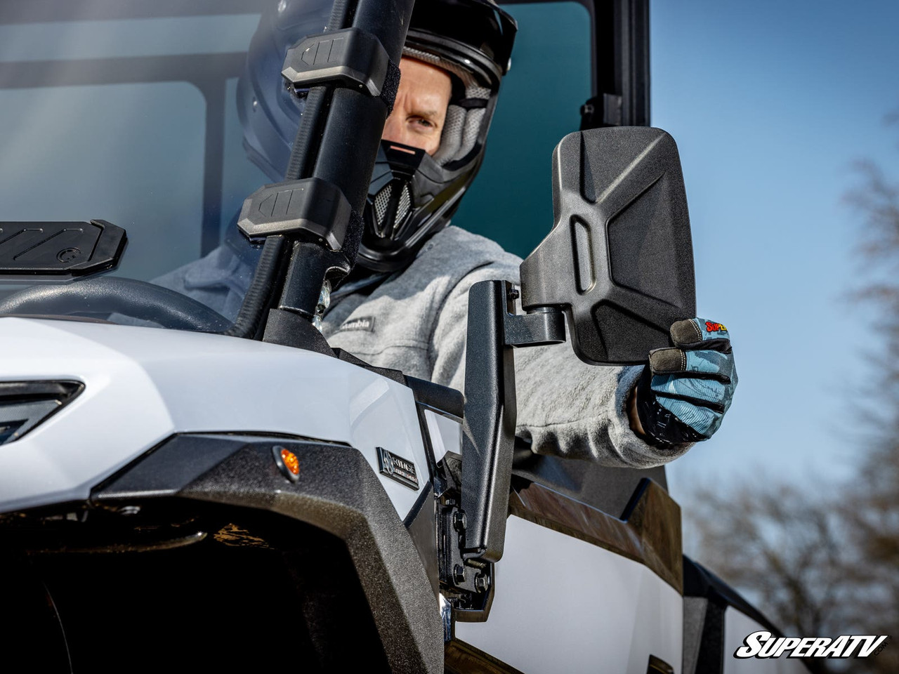Kawasaki Ridge/Ridge-XR Side View Mirrors by SuperATV - SVM-K-RID