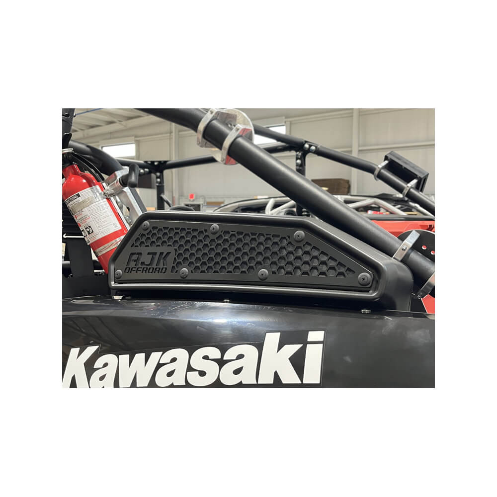 Kawasaki KRX Intake Vent Cover by AJK Offroad - 1)458-Raw 1)459-X-EKO