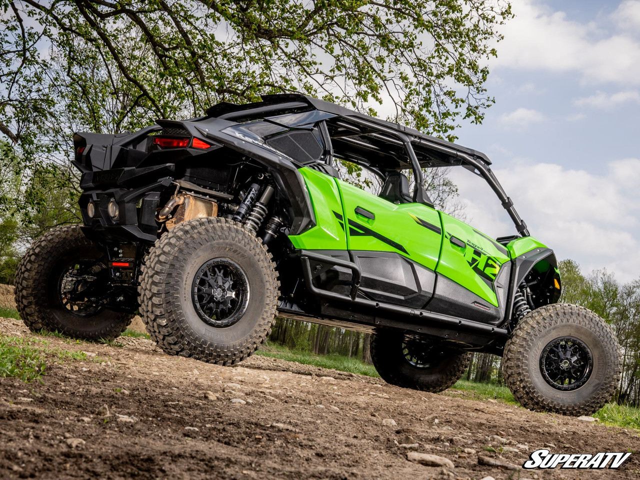Kawasaki Teryx H2 Heavy-Duty Nerf Bars by SuperATV - NB-K-H2-00-EKO