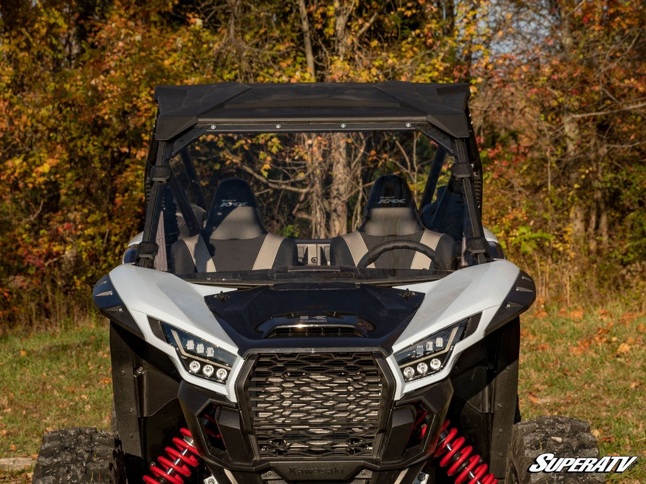 くらげ　1013 Kawasaki Teryx KRX 1000 Scratch Resistant Full Windshield - SuperATV