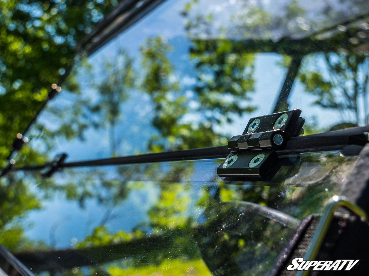 Kawasaki Teryx Scratch Resistant Flip Down Windshield - SuperATV