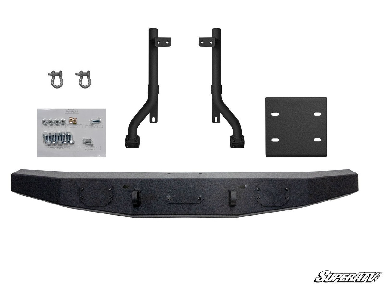 セキュリティ・セーフティ BAM Kawasaki Teryx 4 Winch Ready Rear Bumper SuperATV RB-K-TRX4
