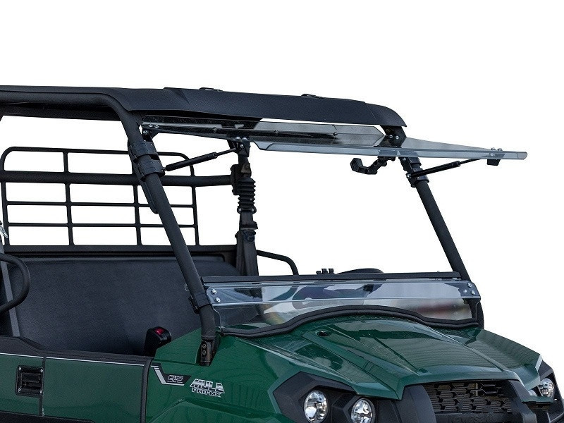 Kawasaki Mule Pro-MX Scratch-Resistant Flip Windshield - SuperATV