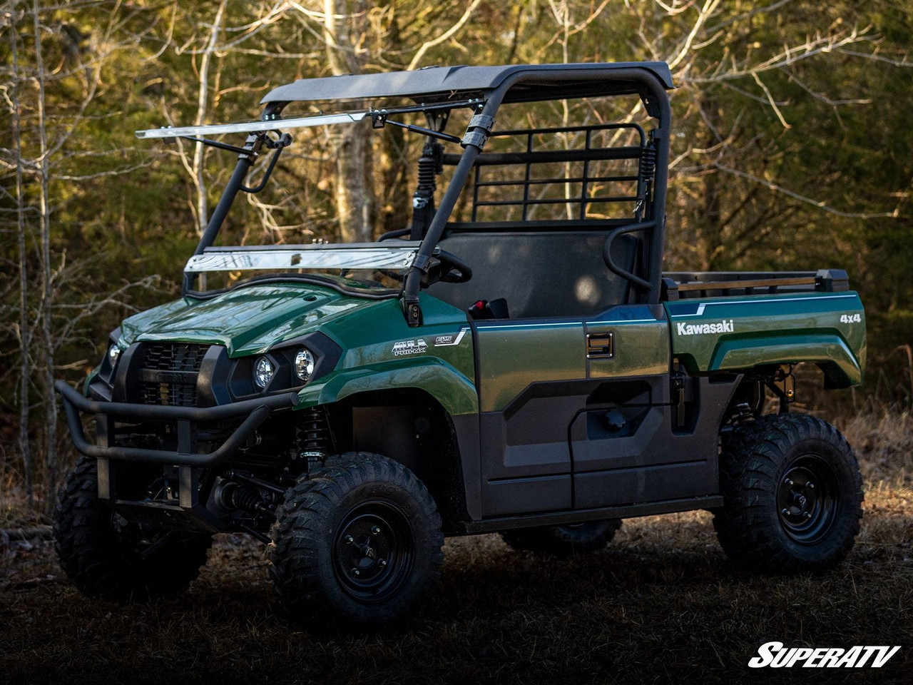 Kawasaki Mule Pro-MX Scratch-Resistant Flip Windshield