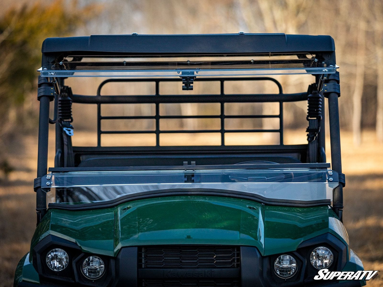 Kawasaki Mule Pro-MX Folding Windshield (Scratch Resistant) by SuperATV