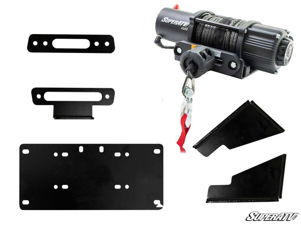Kawasaki Mule Pro Winch Mounting Plate - SuperATV WM-K-MULE-FXT