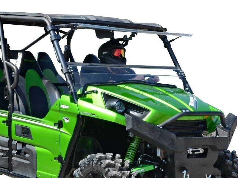 たろすけ Kawasaki Teryx 750 / 800 Scratch Resistant Flip Windshield - SuperATV