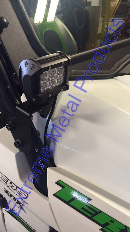 Kawasaki Teryx Pillar Mount LED Light Brackets by Extreme Metal