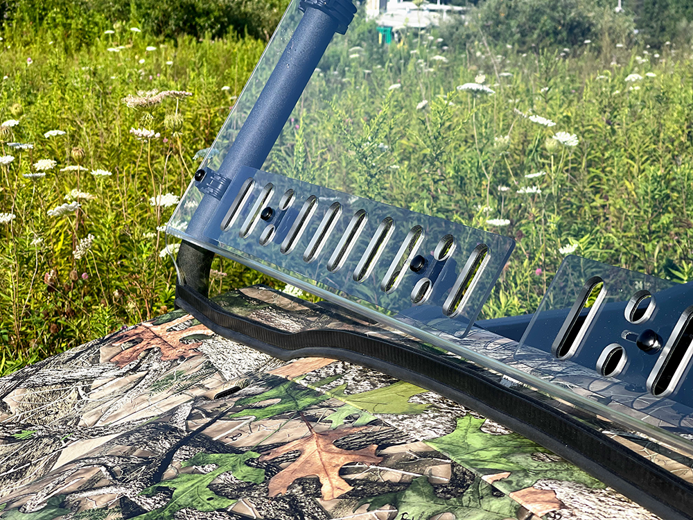 Kawasaki Mule Pro-MX Full-Tilting Windshield Hard Coated - Spike
