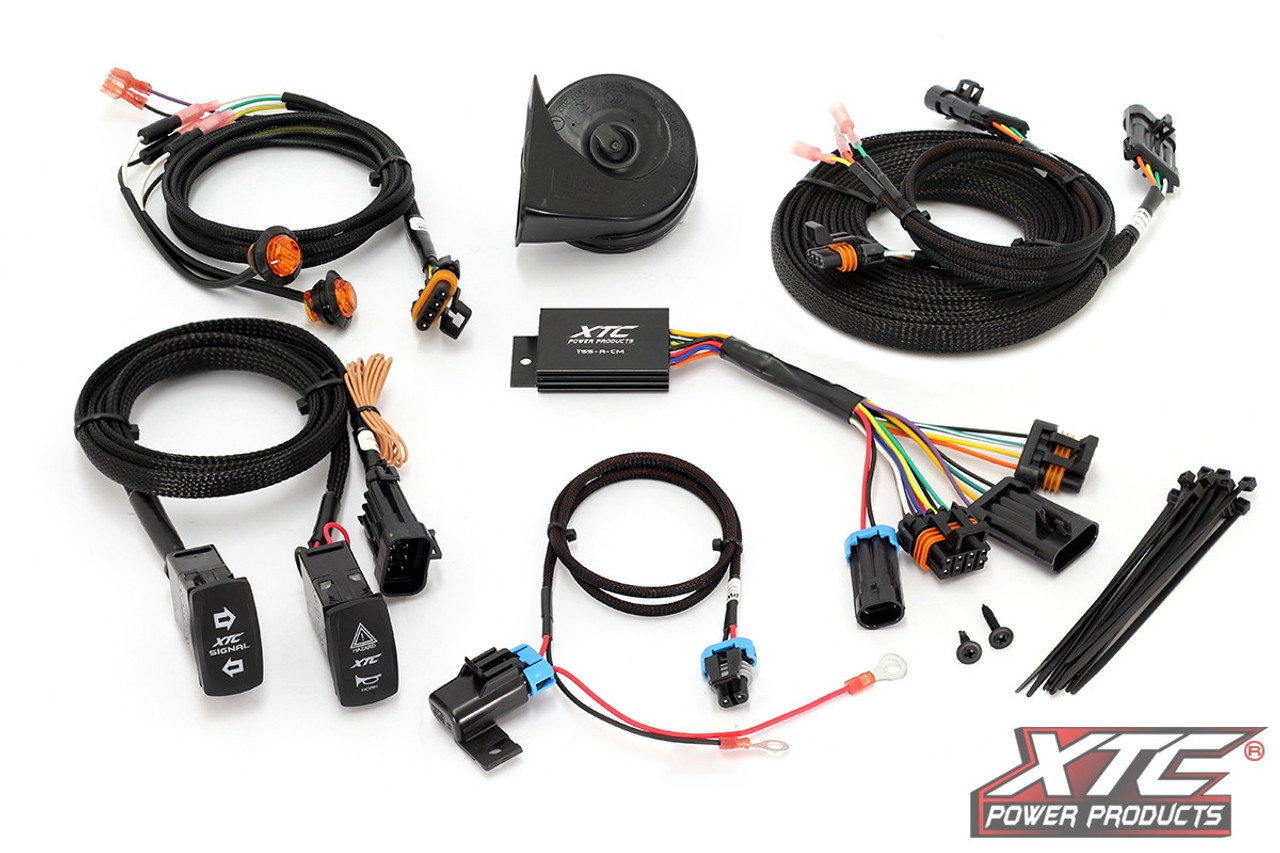 Universal Self-Canceling Turn Signal System with Horn Includes OEM  Interface Wires by XTC Power Products