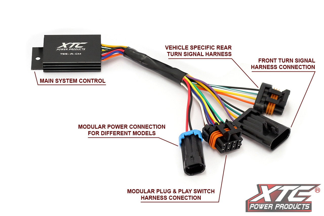 Universal Self-Canceling Turn Signal System with Horn Includes OEM  Interface Wires by XTC Power Products