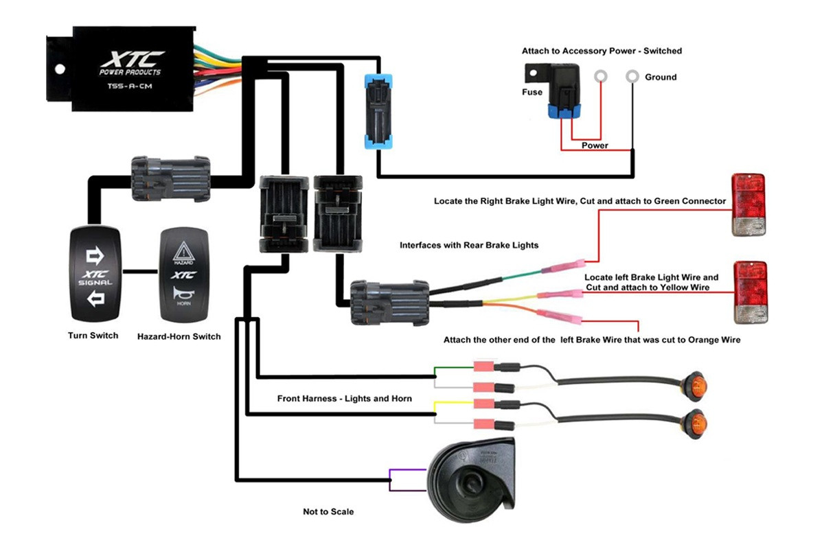 Universal Self-Canceling Turn Signal System with Horn Includes OEM