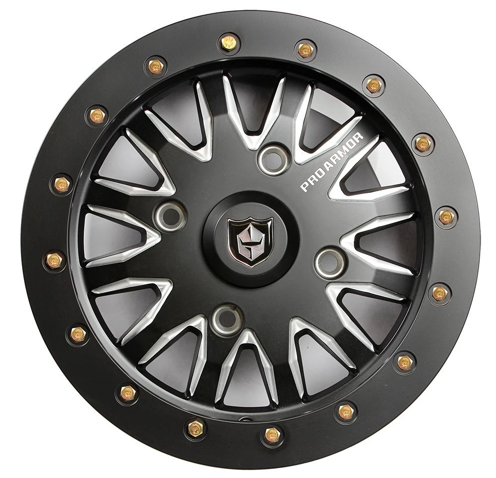 Kawasaki Wheel: Halo Milled 15x7 - Pro Armor P15078HMBL-X-EKO