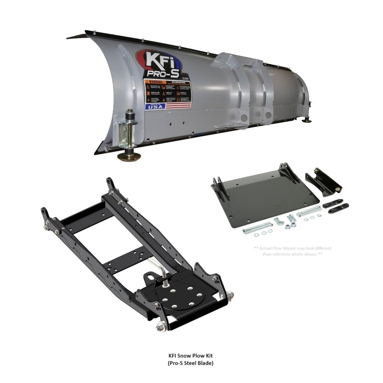 Kawasaki Teryx Complete Snow Plow Kit by KFI Products