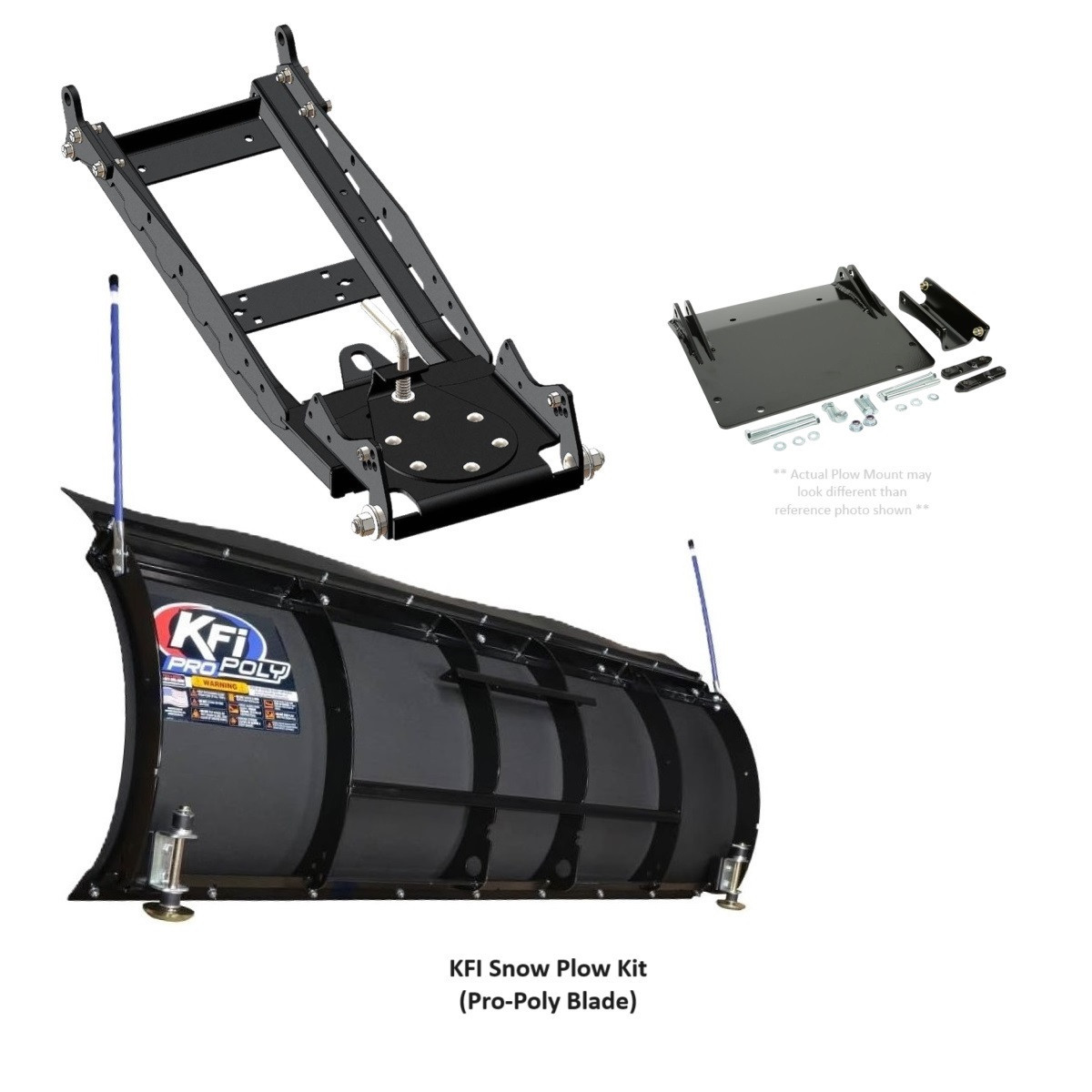 Kawasaki Teryx Complete Snow Plow Kit by KFI Products