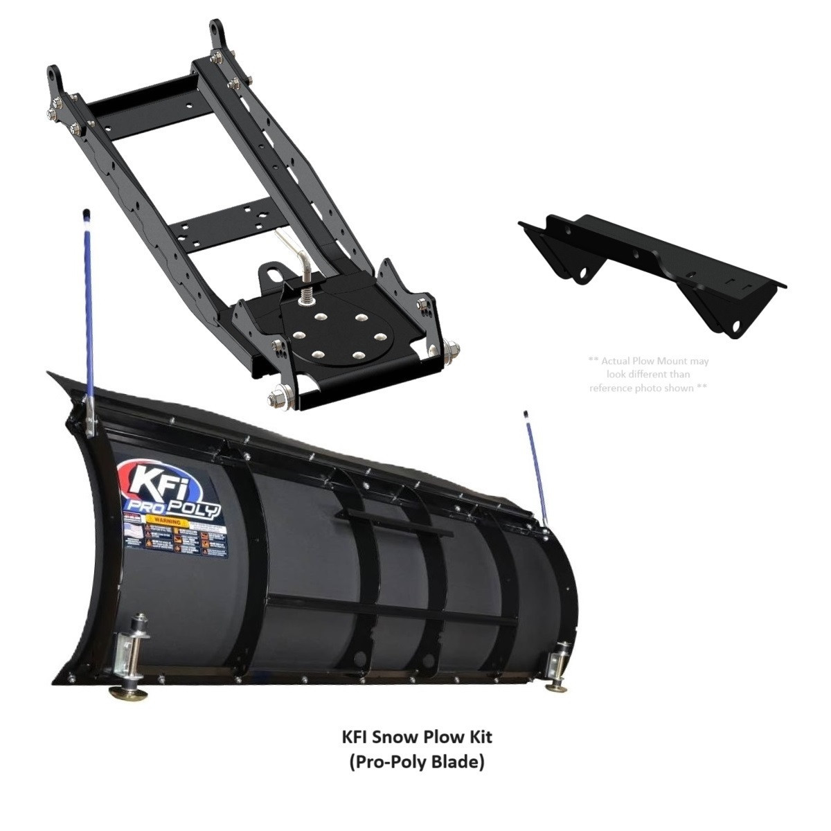 Kawasaki Teryx KRX 1000 Complete Snow Plow Kit by KFI Products