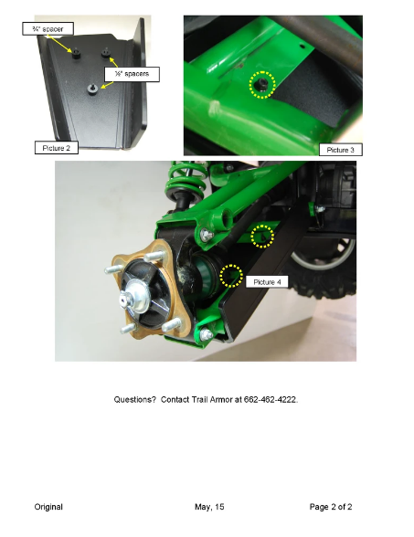 Kawasaki Teryx/Tertx-4 Camo iMpact A-Arm Guards - Trail Armor