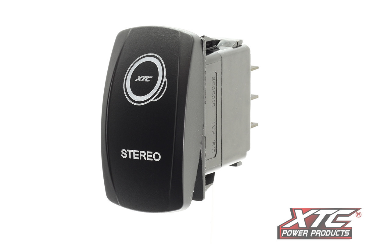 switchタ−コイズ Kawasaki Teryx / Ridge / KRX / Mule Stereo Rocker Switch - XTC