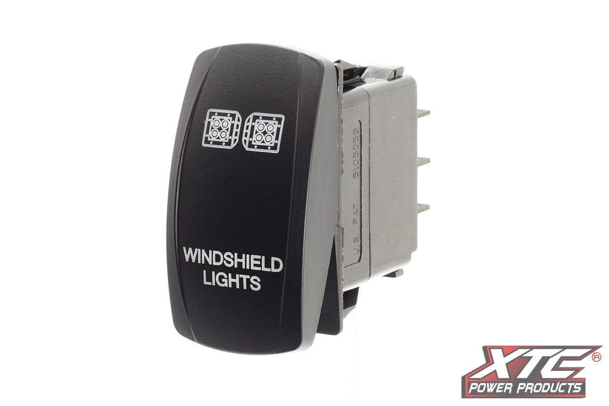Kawasaki Teryx / Ridge / KRX / Mule Windshield Lights Rocker