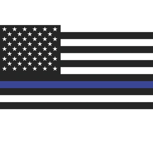 Kawasaki Mule / Teryx Back The Blue American Whip Flag by Dragonfire Racing 522131-EKO