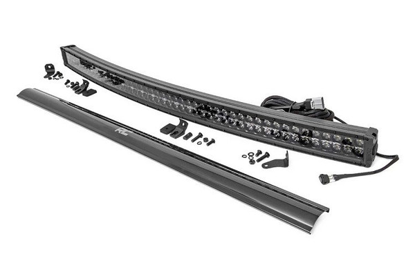 Kawasaki Mule / Teryx 50-Inch Curved Cree Led Light Bar - (Dual Row | Black Series W/ Cool White Drl) by Rough Country