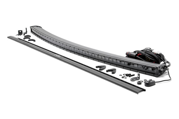 Kawasaki Mule / Teryx 50-Inch Curved Cree Led Light Bar - (Single Row | Black Series) by Rough Country