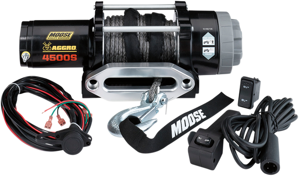 Kawasaki Mule / Ridge / Teryx 4500LB Aggro Winch With Synthetic Rope by Moose