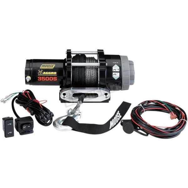 Kawasaki Mule / Teryx 3500LB Aggro Winch With Synthetic Rope by Moose