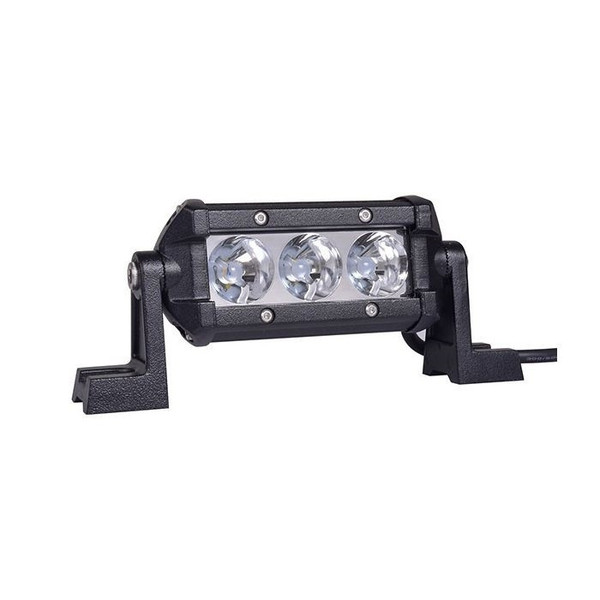 Kawasaki Mule / Teryx 4.5 Inch LED Light Bar Single Row 9 Watt Spot Obsidian Series by Quake LED