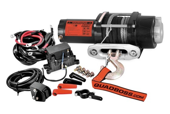 Kawasaki Mule / Ridge / Teryx 3500 LB Winch With Wire Cable by QuadBoss