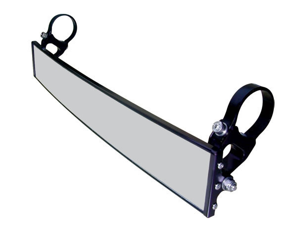 Kawasaki Mule / Teryx 17″ Wide Panoramic Rearview Mirror 1.5″ Arms by Axia Alloys