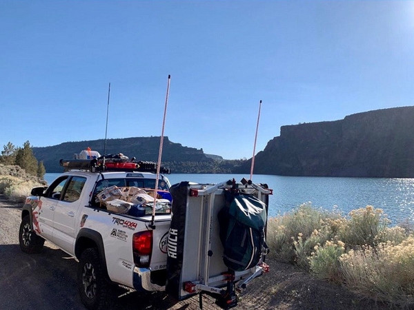 Kawasaki Mule / Teryx Hitch Tent Carrier by Hutch Tents