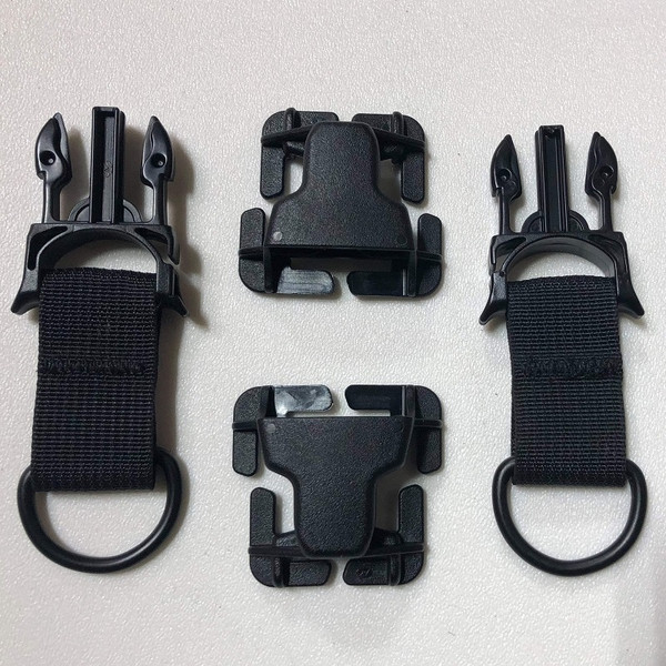 Kawasaki Teryx / Mule Pals/Molle Powdercoated Steel D-Ring with Every Which Way Quick Side Release Buckle Kit by Bartact - MAMDT-XX-EKO