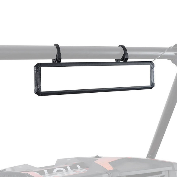 Kawasaki Mule / Teryx 15" Rear View Center Mirror with Interior Light for 1.65"-2" Roll Cage by Kemimoto