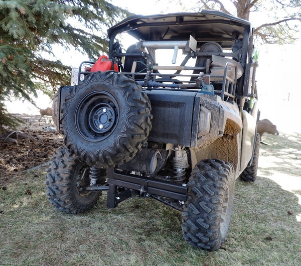  Kawasaki Teryx/KRX/Mule Universal Swing Away Receiver Hitch Spare Tire Angle Mount by Hornet Outdoors