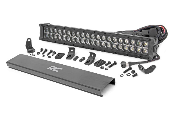 Kawasaki Teryx/Mule/KRX/Ridge 20" Black Series LED Light Bar Dual Row by Rough Country
