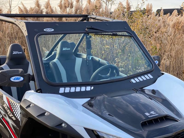 Kawasaki Teryx KRX Laminated Safety Glass Windshield by Extreme Metal Products