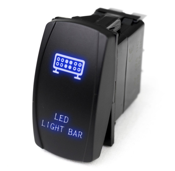 Kawasaki Offroad LED Rocker Switch w/ Blue LED Radiance Light Bar by Race Sport Lighting