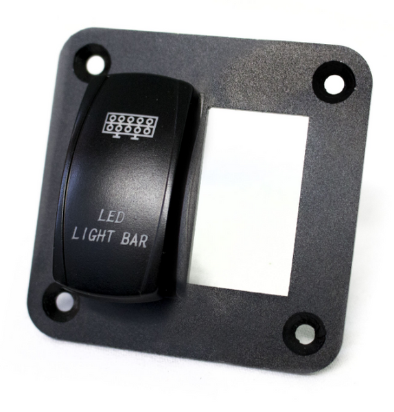 Kawasaki Offroad Aluminum Rocker Switch Mounting Panel for (2) Rocker Switches by Race Sport Lighting