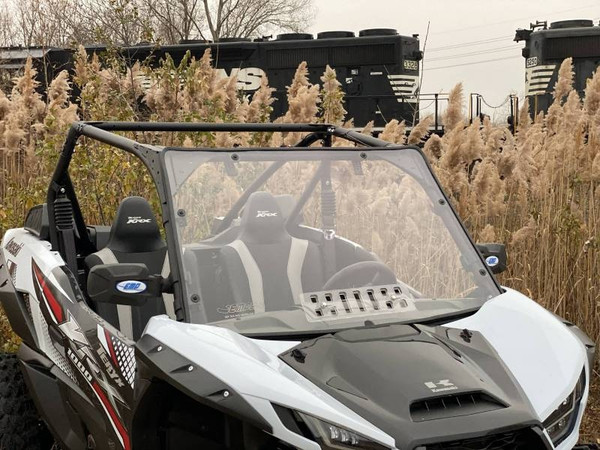 Kawasaki Teryx KRX 1000 Windshield with Vent Hard Coated on Both Sides by Extreme Metal Products