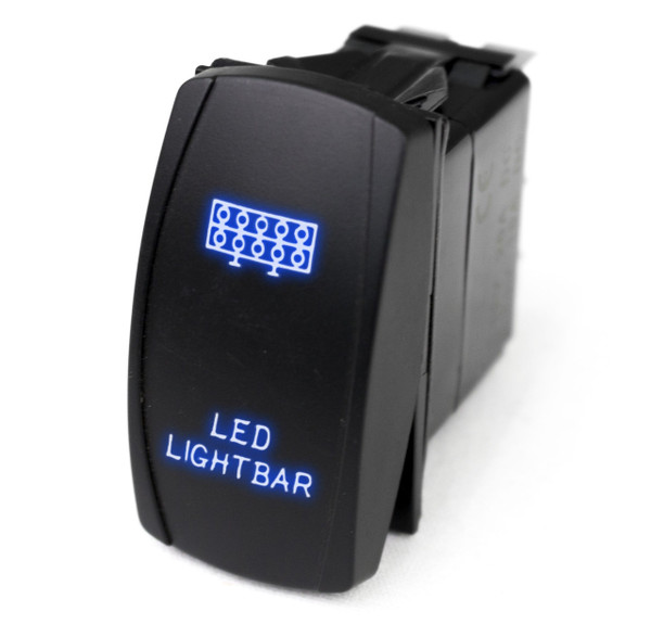 Kawasaki Offroad LED Rocker Switch w/ Blue LED Radiance Light Bar by Race Sport Lighting