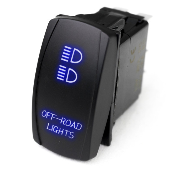 Kawasaki Offroad LED Rocker Switch w/ Blue LED Radiance Off-road Lights by Race Sport Lighting