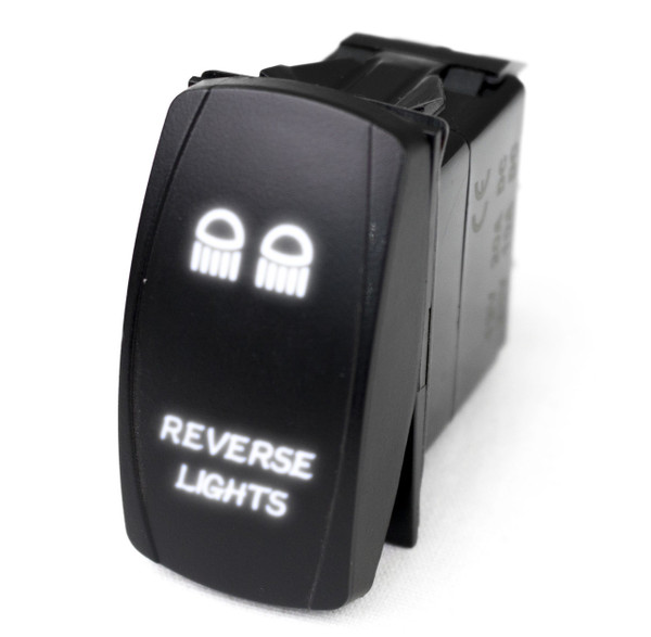 Kawasaki Offroad LED Rocker Switch w/ White LED Radiance Reverse Lights by Race Sport Lighting