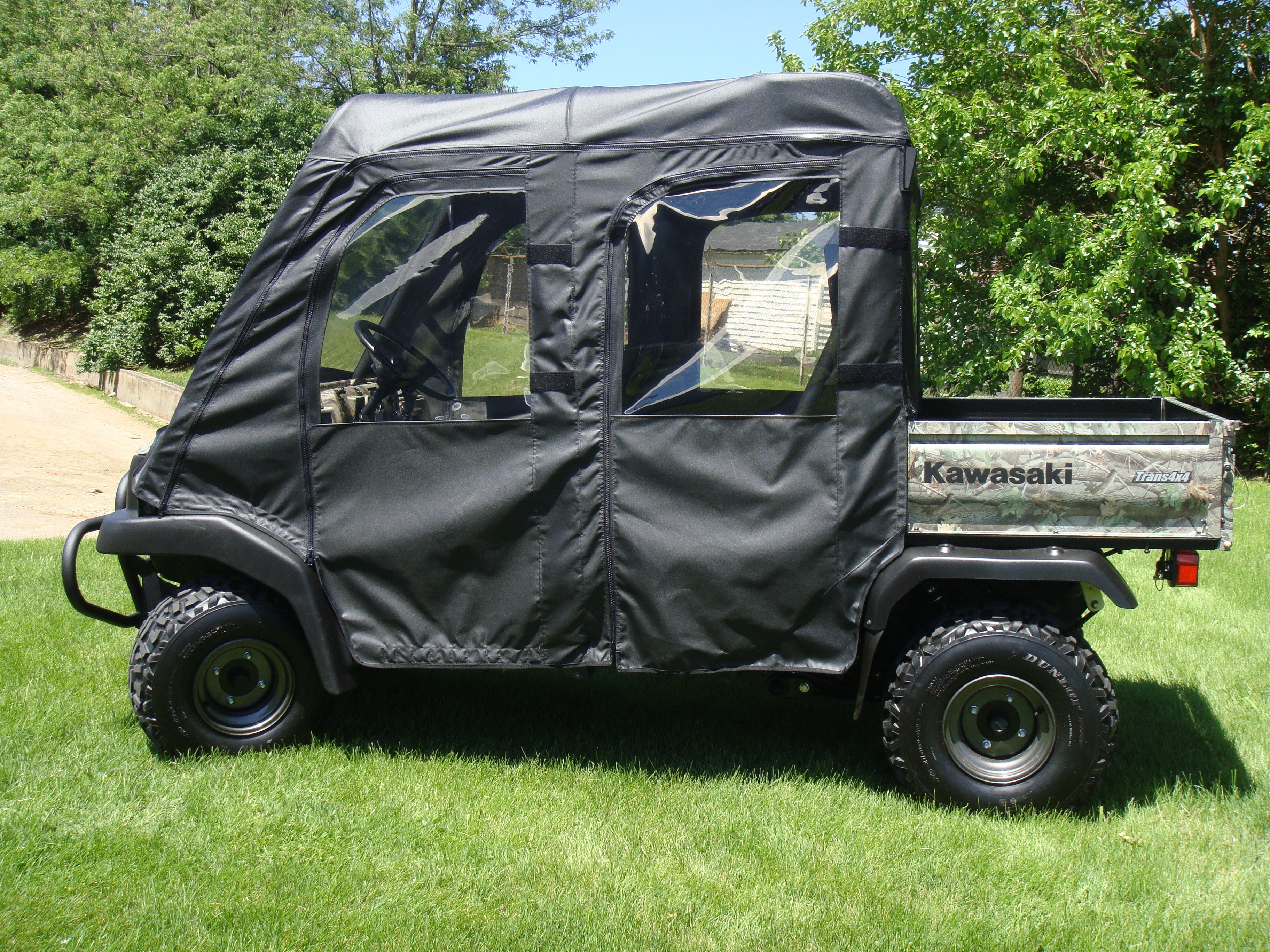 Kawasaki Mule 4010 Trans Full Cab Enclosure for Hard Windshield by