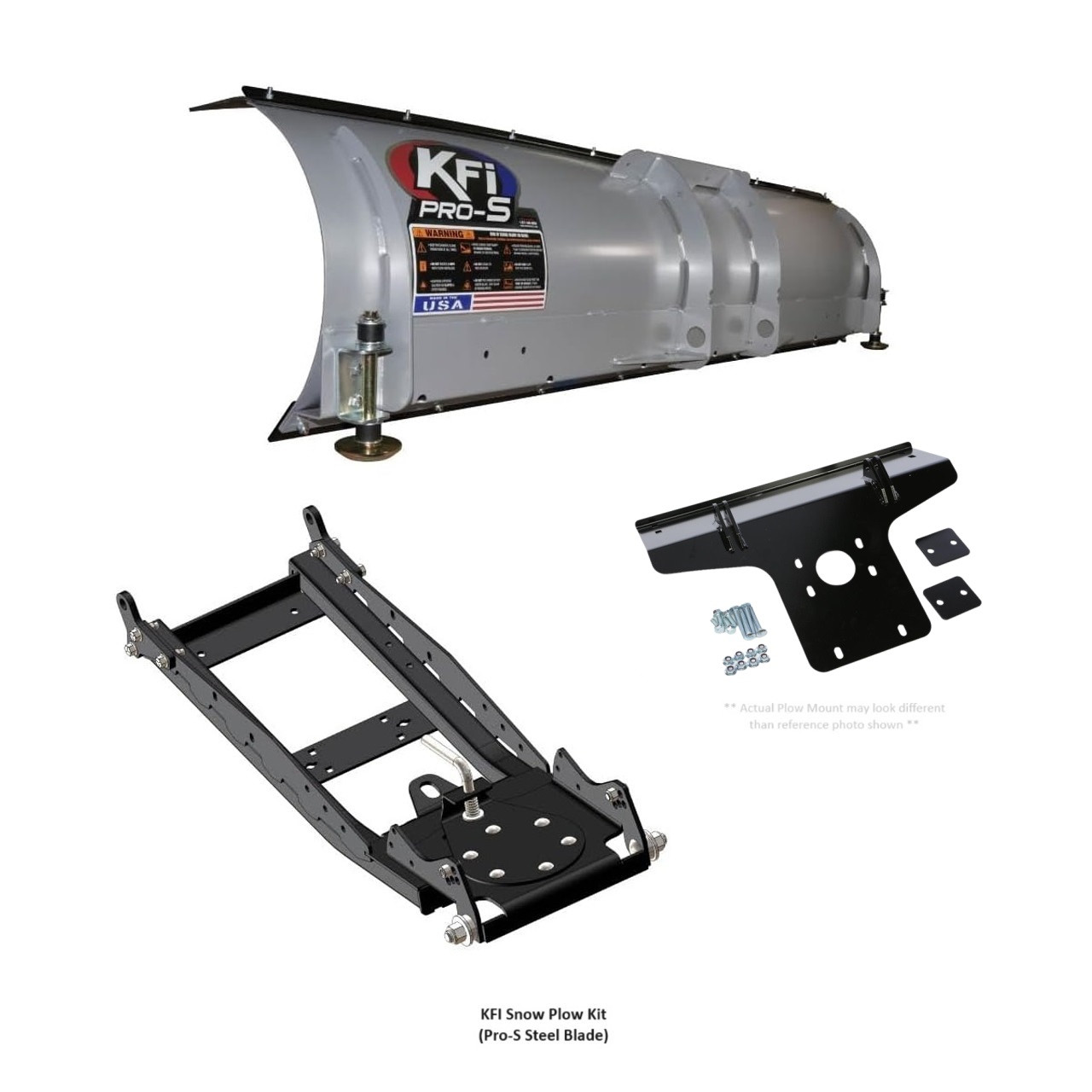 プラウ　　PLOW Kawasaki Mule Complete Snow Plow System by KFI Products
